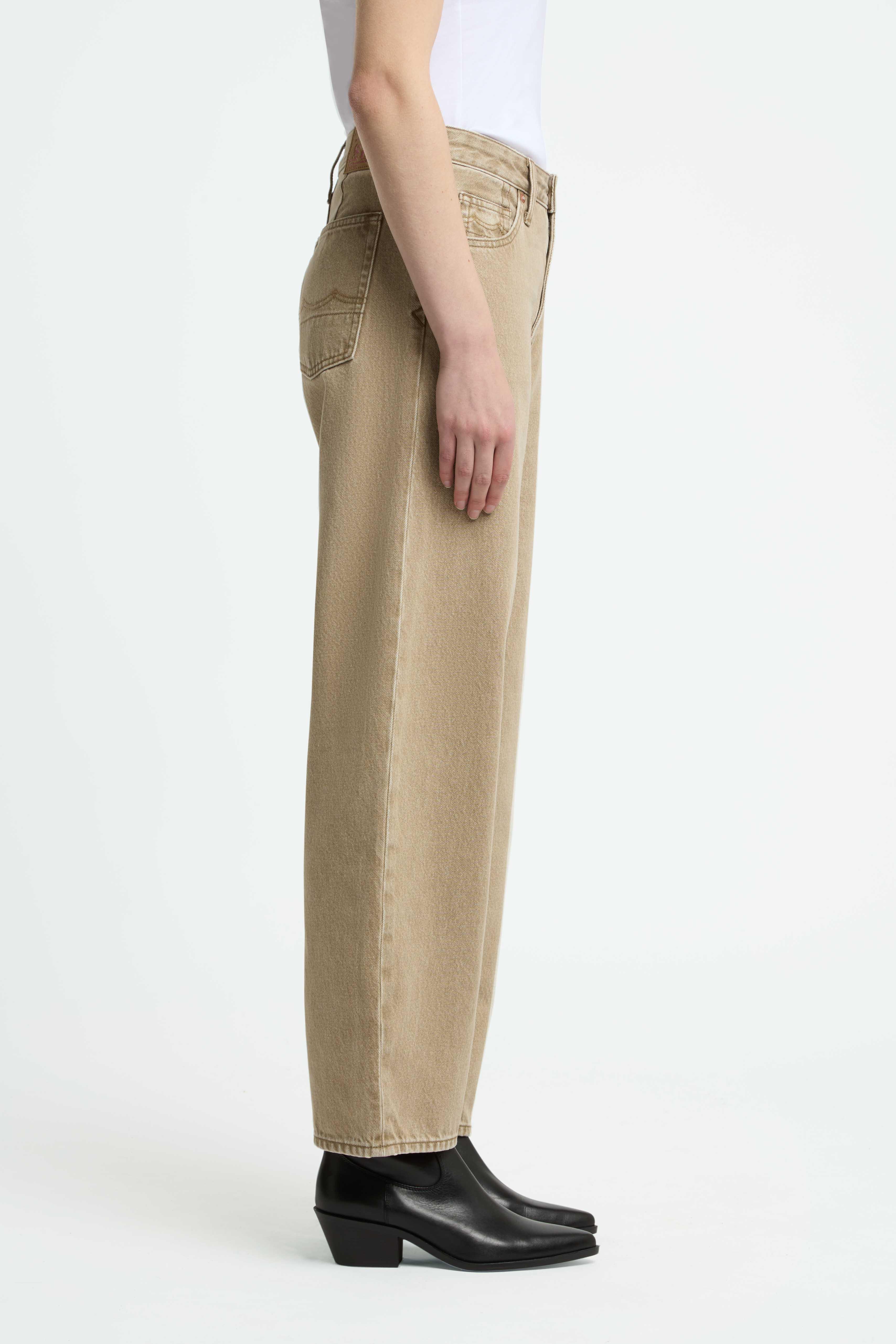 Kings Of Indigo Leila Dark Beige Damen Jeans Hose beige